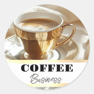 ホットカップコーヒーショップカフェ事業 ラウンドシール