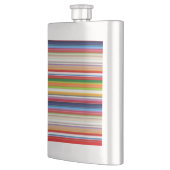 ホットカラフルストライプ フラスク (左)