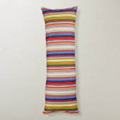 ホットカラフルストライプ ボディピロー (裏面 (縦))