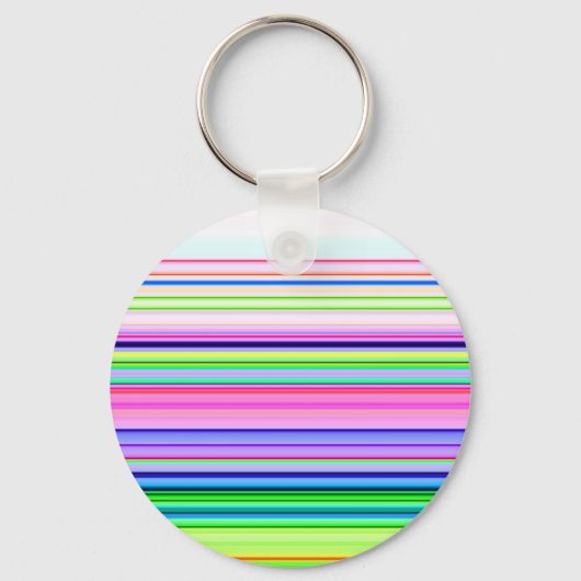 ホットカラフルネオンストライプズ キーホルダー (正面)