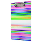 ホットカラフルネオンストライプズ クリップボード (左)