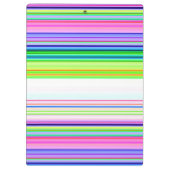 ホットカラフルネオンストライプズ クリップボード (裏面)