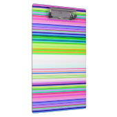 ホットカラフルネオンストライプズ クリップボード (右)