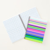 ホットカラフルネオンストライプズ ノートブック (内部)