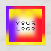 ホットカラーズスクエアロモダンゴミニマルコンサルティング 予約カード (裏面)