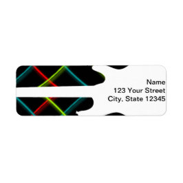 ホットカラーポップ・アートのギター事業 ラベル