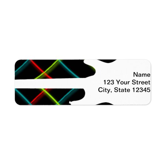 ホットカラーポップ・アートのギター事業 ラベル (正面)