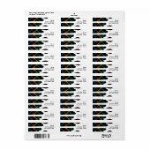 ホットカラーポップ・アートのギター事業 ラベル (フルシート)