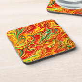 ホットカラー絵画パターン買今 コースター (左側)