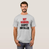 ホットカー結婚したペットインストーラ Tシャツ (正面フル)