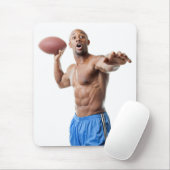 ホットガイセクシーなシルレスマスカードフットボールスタッド マウスパッド (マウス)