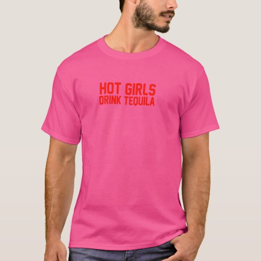 ホットガールズドリンクテキーラ Tシャツ (正面)