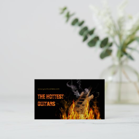 ホットギター🔥🎸 名刺 (スタンド正面)