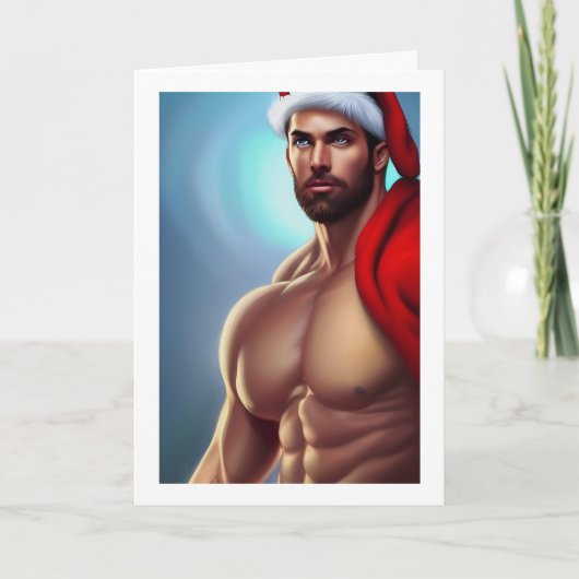 ホットクリスマスサンタクロース カード (正面)