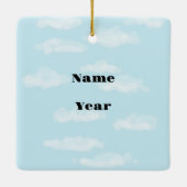 ホットクリスマス天気予報オーナメント セラミックオーナメント (裏面)