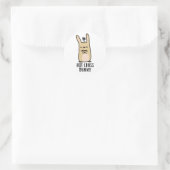 ホットクロスバニーおもしろいバ怒ラビットパン ラウンドシール (バッグ)