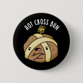 ホットクロスバンおもしろいフードプンダークBG 缶バッジ (正面)