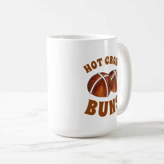 ホットクロスバンズブリティッシュフードベーキングペストリーベーカリー コーヒーマグカップ (正面右)