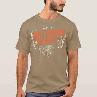 ホットグウルサマーパステルゴシックゴシックおもしろいハロウィー Tシャツ