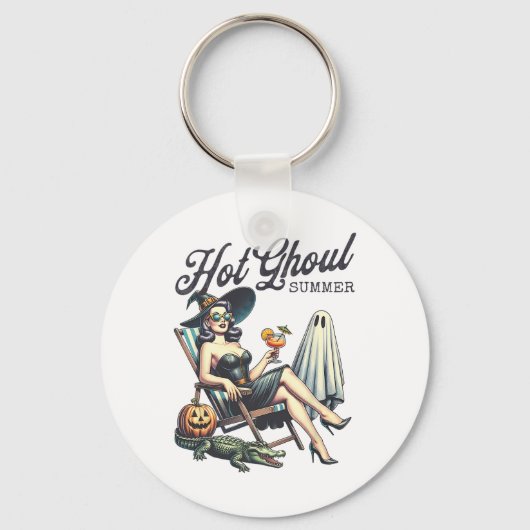 ホットグウルサマー不気味ブービーチハロウィーンサマー キーホルダー (正面)