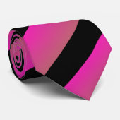 ホットグラデーションピンクレインボ数々のー対角線ストライプ ネクタイ (ロール)