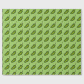 ホットグリーンジャラペーニョペッパージャラペノスベジエ ラッピングペーパー (フラット)