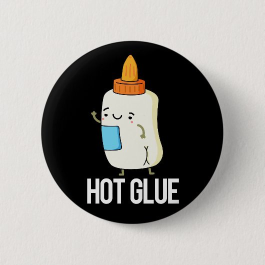 ホットグルーおもしろいプンダークBG 缶バッジ (正面)