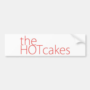 ホットケーキの文字のロゴ バンパーステッカー