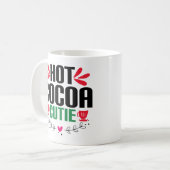 ホットココアかわいこちゃん-魅力的クリスマス コーヒーマグカップ (正面左)