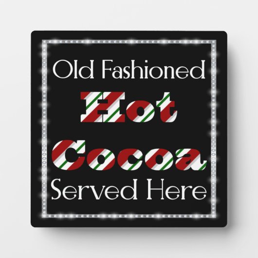 ホットココアが出る フォトプラーク (正面)