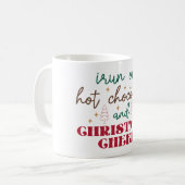 ホットココアで走る - クリスマス コーヒーマグカップ (正面左)