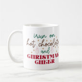 ホットココアで走る - クリスマス コーヒーマグカップ (左)