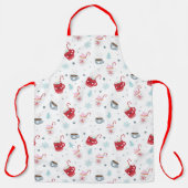 ホットココアとキャンディカン エプロン (正面)