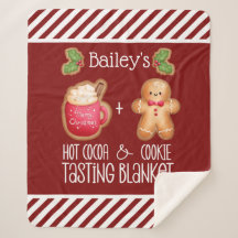 ホットココアとクッキーのテイスティング