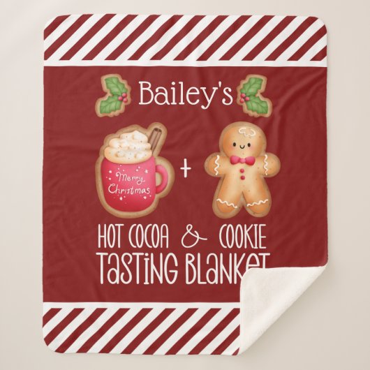ホットココアとクッキーのテイスティング シェルパブランケット (正面)
