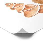 ホットココアとクッキー赤ちゃんシャワー歓迎ポスター ポスター (角)