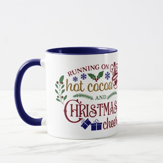 ホットココアとクリスマス応援 マグカップ (左)