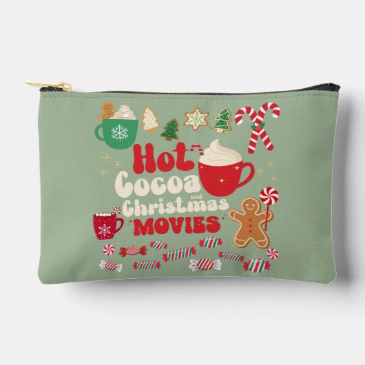 ホットココアとクリスマス映画 アクセサリーポーチ (正面)