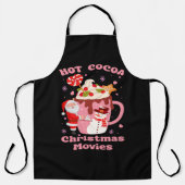 ホットココアとクリスマス映画 エプロン (正面)