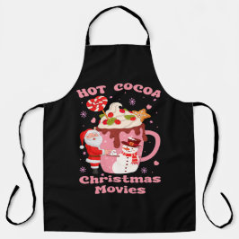 ホットココアとクリスマス映画 エプロン