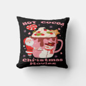 ホットココアとクリスマス映画 クッション (正面)
