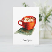 ホットココアとマシュマロ サンキューカード (スタンド正面)