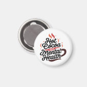 ホットココアとメンタルヘルス マグネット (正面/裏面)