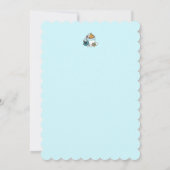 ホットココアと冬のチャーム - 雪の降るココアコール 招待状 (裏面)