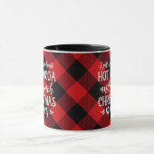 ホットココアと映画 |赤 |クリスマス マグカップ (中央)