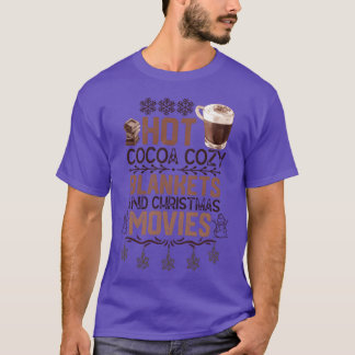 ホットココアのあったかブランケット クリスマス 映画 クリスマス Tシャツ