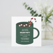 ホットココアのマグカップ 招待状 (スタンド正面)