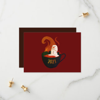 ホットココアのマシュマロ雪だるま セーブザデート