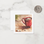 ホットココアのメモカード ノートカード (正面/裏面インサイチュ)