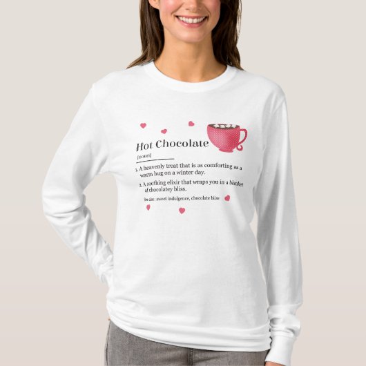 ホットココアの定義 Tシャツ (正面)